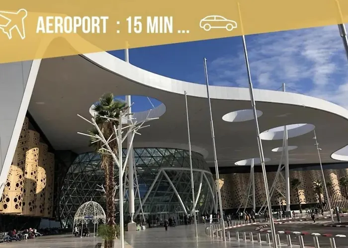 Riad Appart F3 Exceptionnel A Gueliz - A 5 Min De La Gare - Piscine, Wi-Fi Et Parking Au Coeur De Marrakech