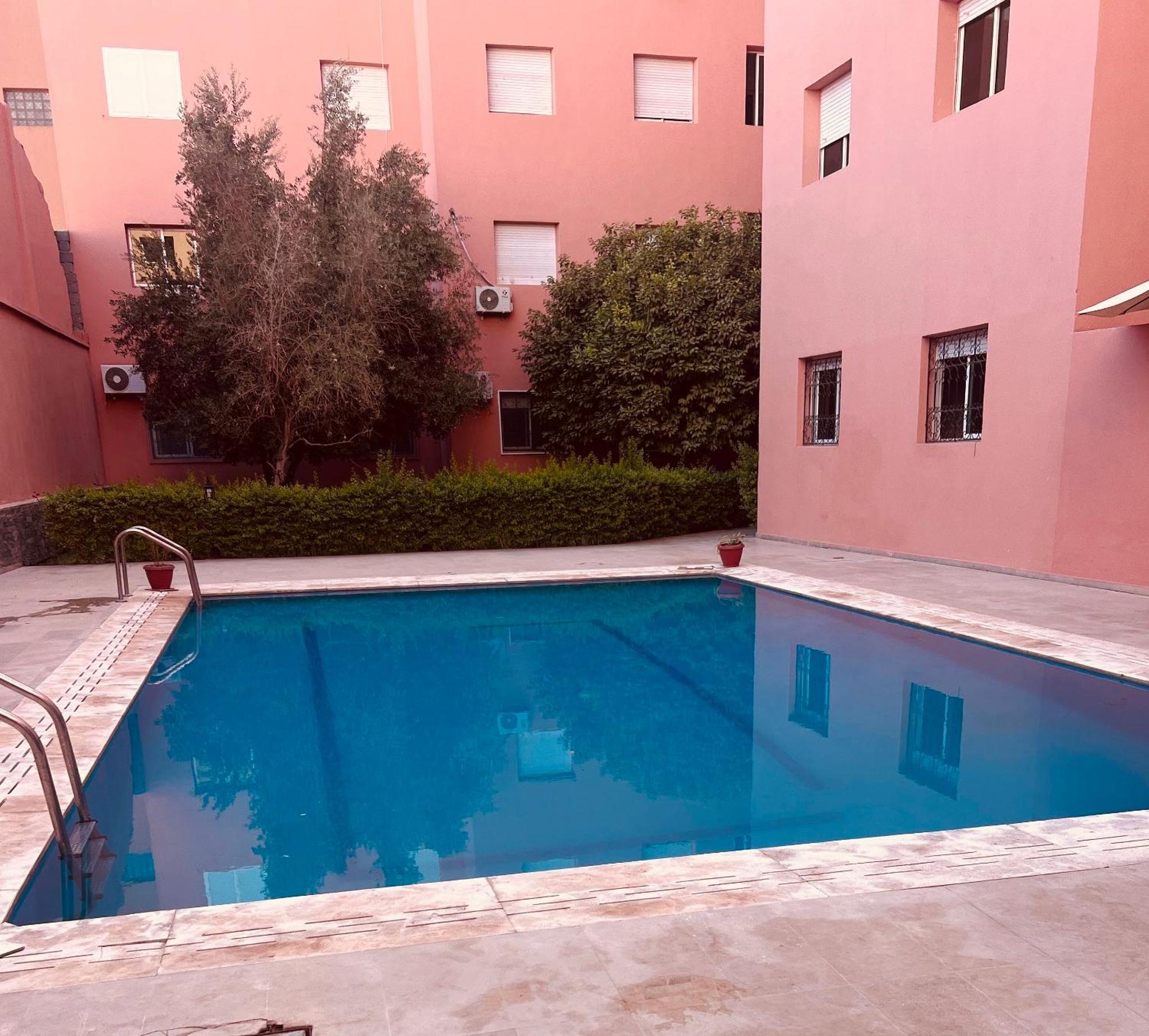 F3 Exceptionnel A Gueliz - A 5 Min De La Gare - Piscine, Wi-fi Et Parking Au Coeur De Marrakech Appartamento Marrakesh